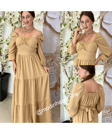 Vestido Katia Bege